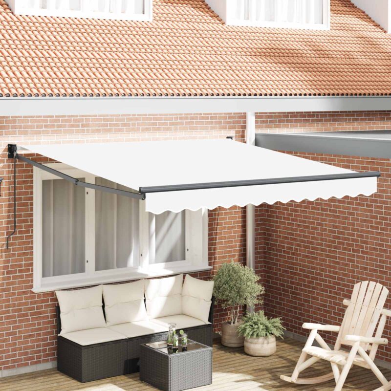 vidaXL Αντιανεμικό Λευκό 300 x 250 x 165 εκ. Πολυεστέρας