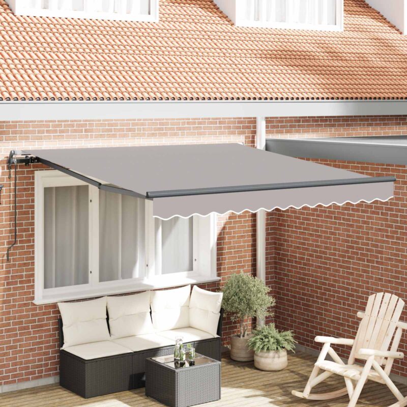 vidaXL Σκηνίτσα Αναδιπλούμενη Ανοιχτό γκρι 300 x 250 εκ