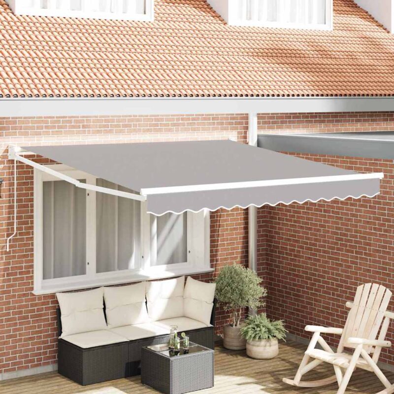 vidaXL Αντιανεμικό Ανοιχτό γκρι 300 x 250 x 165 εκ. Πολυεστέρας