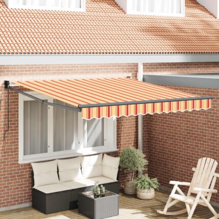 vidaXL Αντιανεμικό Κίτρινο και Πορτοκαλί 350 x 250 x 165 εκ.