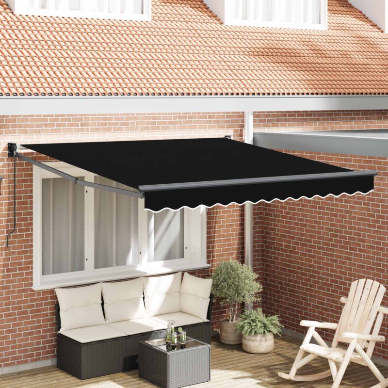 vidaXL Σκηνίτσα Αναδιπλούμενη Μαύρο 350 x 250 εκ