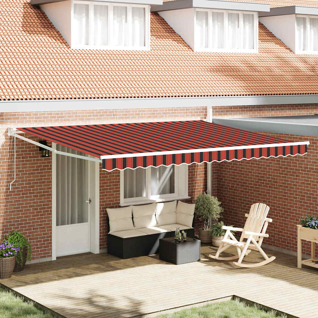 vidaXL Αντιανεμικό Πορτοκαλί και Καφέ 450 x 300 x 165 εκ vidaXL Αντιανεμικό Πορτοκαλί και Καφέ 450 x 300 x 165 εκ