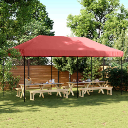 vidaXL Σκηνή Πάρτυ Μπορντό 292 x 580 x 315 εκ Ύφασμα Όξφορντ