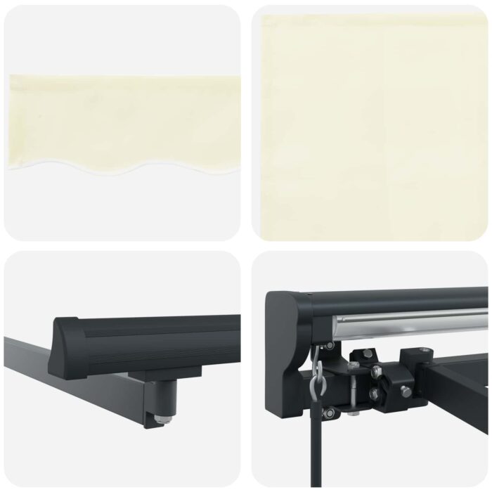 Χειροκίνητη Ανακλινόμενη Σκίαση Κρεμ 3,5 x 2 m - Image 6
