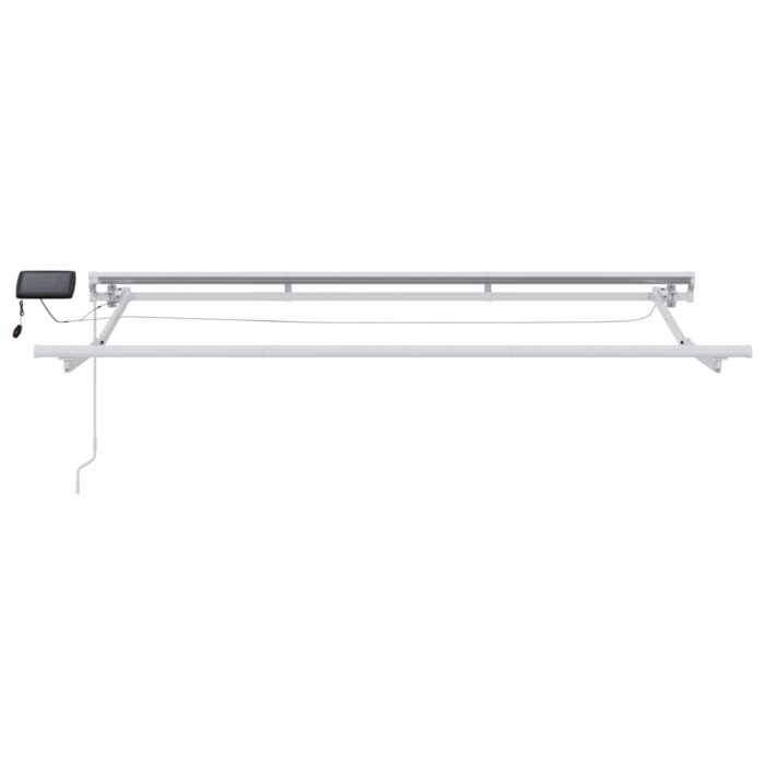 Χειροκίνητο πλαίσιο τέντας με LED Καφέ 3,5 x 2,5 μ - Image 5