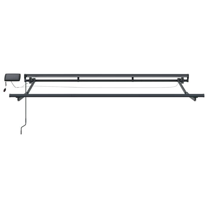 Χειροκίνητο πλαίσιο τέντας με LED Μαύρο 3 x 2,5 μ - Image 5