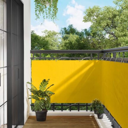 vidaXL Οθόνη Μπαλκονιού Κίτρινο 90 x 200 cm