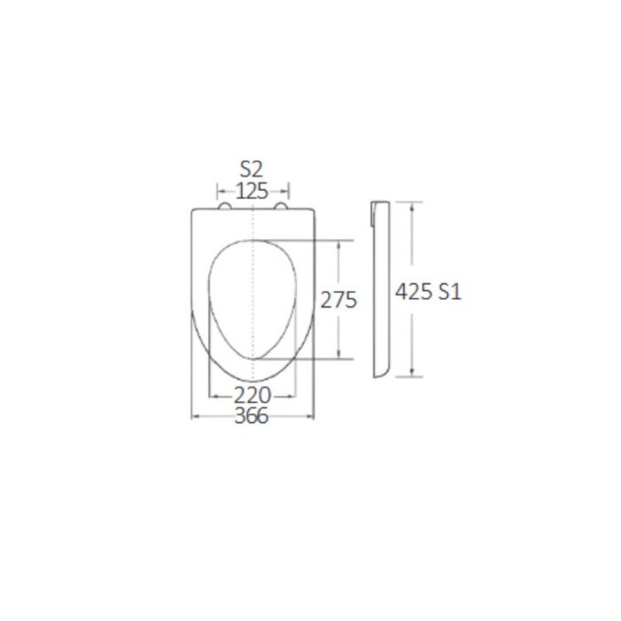 Κάλυμμα Λεκάνης Norma Soft Close 2460gr, Duroplast 425x366mm BORMANN BTW1020 - Image 3