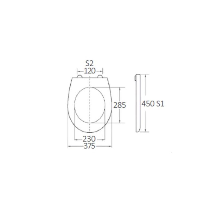 Κάλυμμα Λεκάνης Sagitta Soft Close 2419gr, Duroplast 450x375mm BORMANN BTW1030 - Image 3