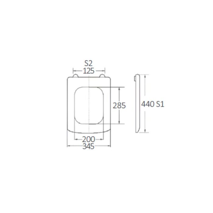 Κάλυμμα Λεκάνης Virgo Soft Close 2520gr, Duroplast 440x345mm BORMANN BTW1075 - Image 3