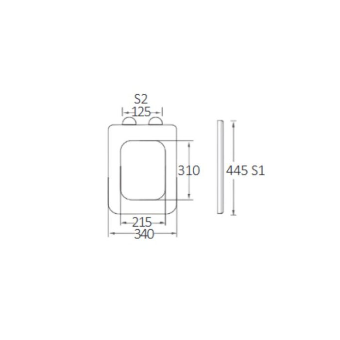 Κάλυμμα Λεκάνης Aqua Close 2020gr, Duroplast 430x360mm BORMANN BTW1085 - Image 2