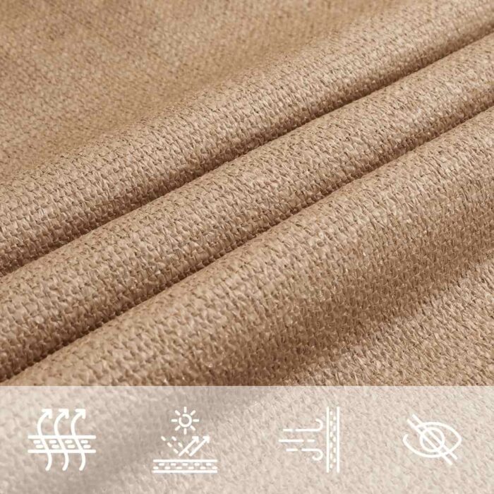 Πανί Σκίασης Taupe 2 x 2 μ. από HDPE 160 γρ./μ² - Image 7
