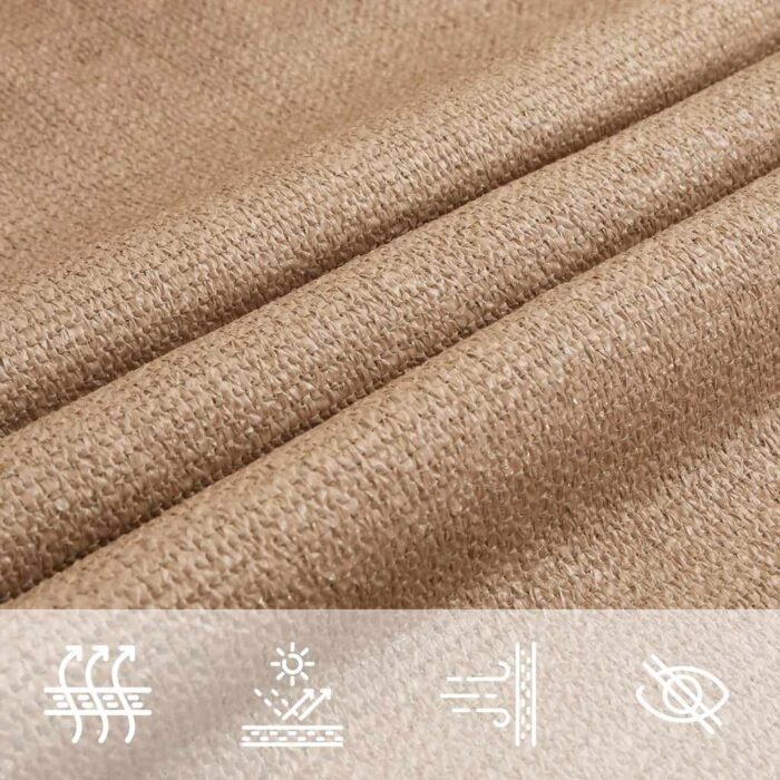 Πανί Σκίασης Taupe 3 x 5 μ. από HDPE 160 γρ./μ² - Image 7