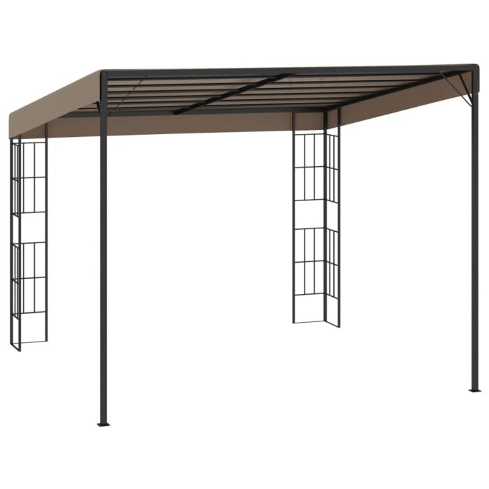 Κιόσκι Επιτοίχιο Taupe 3 x 3 μ. Υφασμάτινο - Image 4