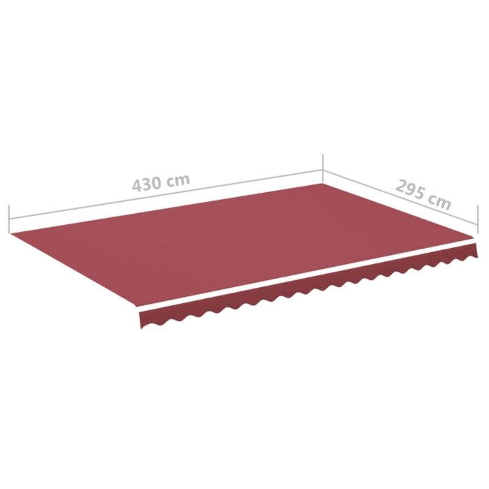 Τεντόπανο Ανταλλακτικό Μπορντό 4,5 x 3 μ. - Image 6