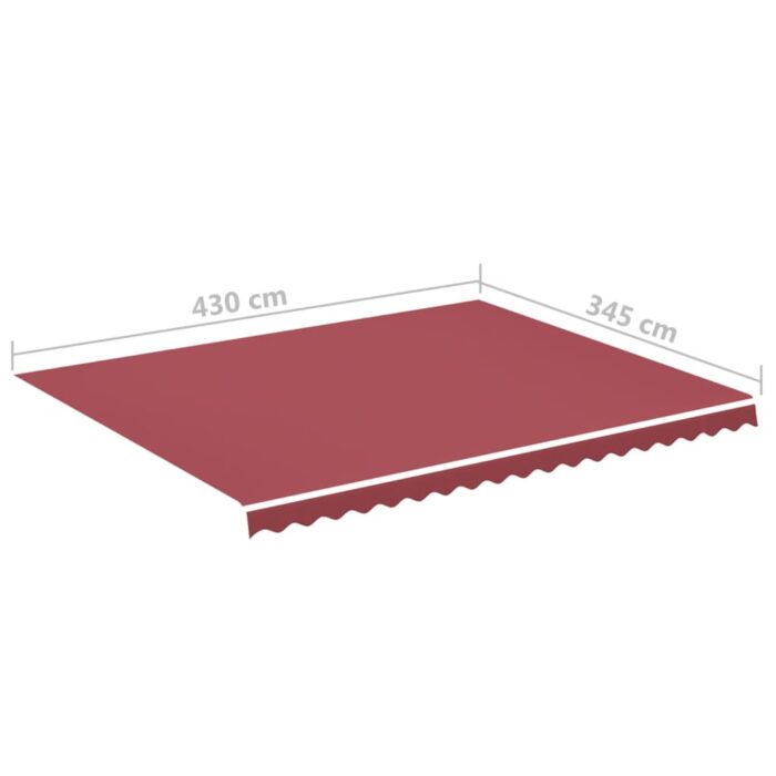 Τεντόπανο Ανταλλακτικό Μπορντό 4,5 x 3,5 μ. - Image 6