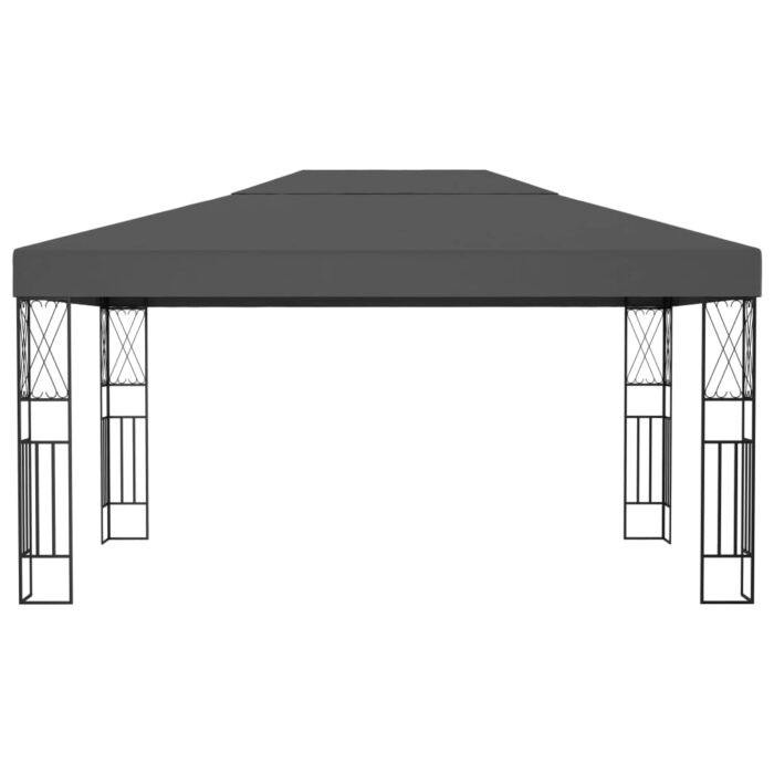 Κιόσκι με Φωτάκια LED Ανθρακί 3 x 4 μ. Υφασμάτινο - Image 4
