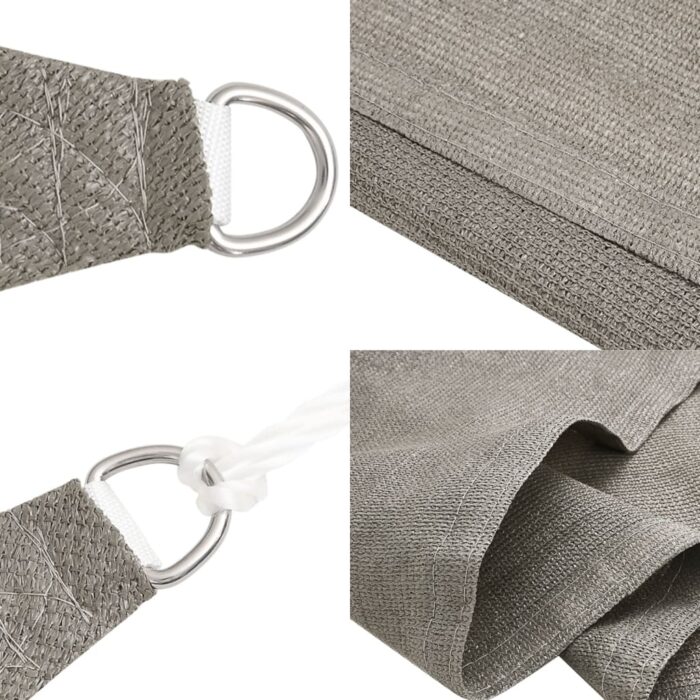 Πανί Σκίασης Ορθογώνιο Ανοιχτό Γκρι 2x3,5 μ. HDPE 160 γρ./μ² - Image 6