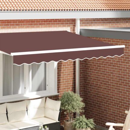 vidaXL Κουρτίνα Σκηνής Καφέ 230 x 20 εκ. Καραβόπανο