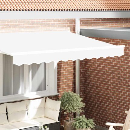 vidaXL Κουρτίνα Σκηνής Λευκό 230 x 20 εκ. Καραβόπανο