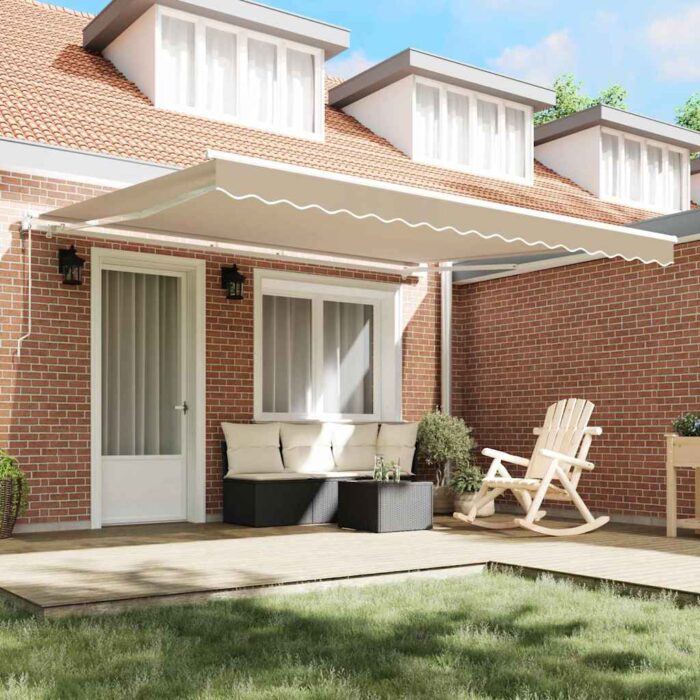 Ηλεκτρικό Αναδιπλούμενο Σκίαστρο Μπεζ 400 x 350 εκ - Image 3