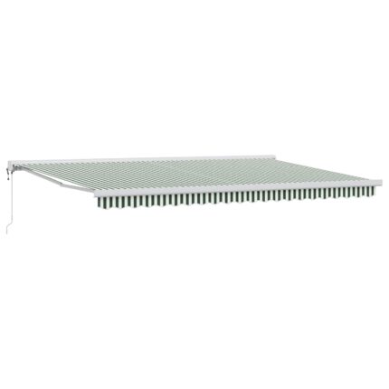 vidaXL Αντιανεμικό Πράσινο και Λευκό 500 x 300 x 165 εκ.