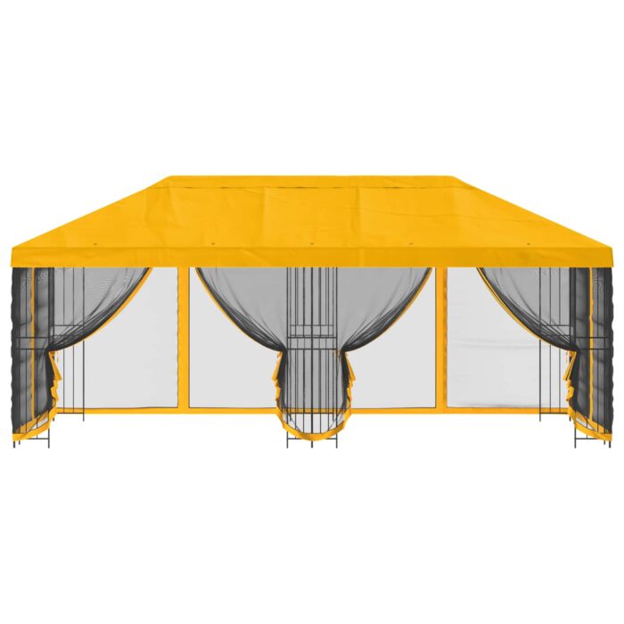 Κιόσκι με Πλαϊνές Τοίχους 6 x 3 m Κίτρινο - Image 3
