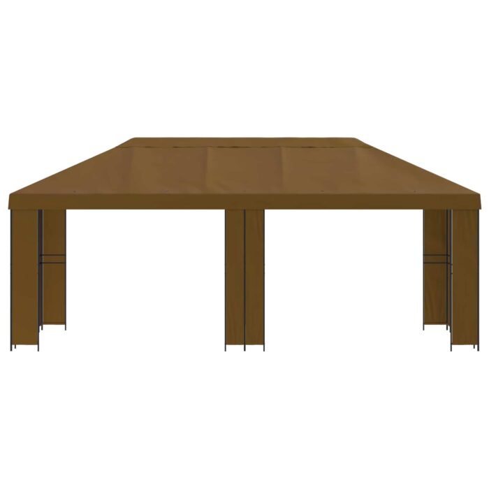 Κήπος Γκαζebo 6 x 3 m Taupe Πολυεστέρας και Χάλυβας 190 - Image 3