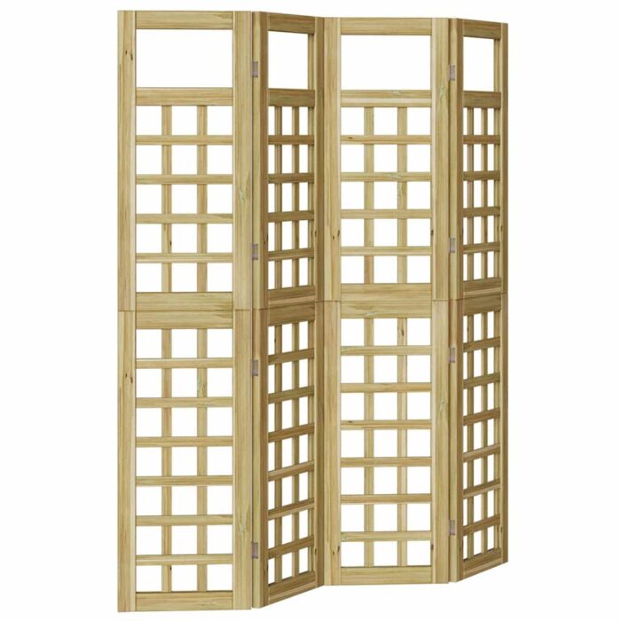 Οθόνη Ιδιωτικότητας Μέλι Καφέ 160 x 180 cm Στερεό ξύλο πεύκου - Image 2