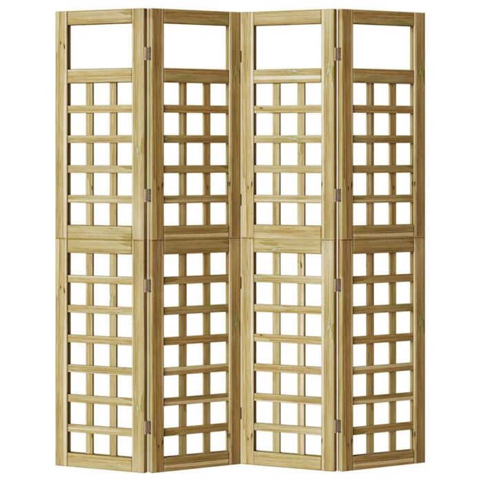Οθόνη Ιδιωτικότητας Μέλι Καφέ 160 x 180 cm Στερεό ξύλο πεύκου - Image 5