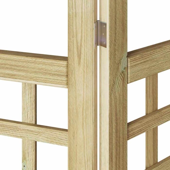Οθόνη Ιδιωτικότητας Μέλι Καφέ 200 x 180 cm Στερεό ξύλο πεύκου - Image 6