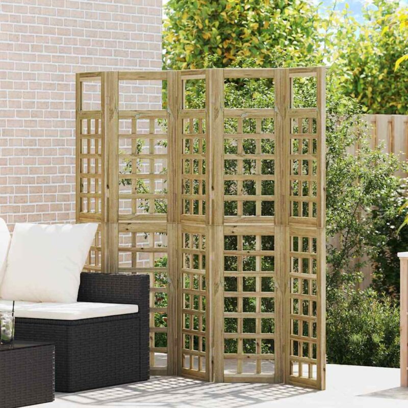 vidaXL Οθόνη Ιδιωτικότητας Μέλι Καφέ 200 x 180 cm Στερεό ξύλο πεύκου