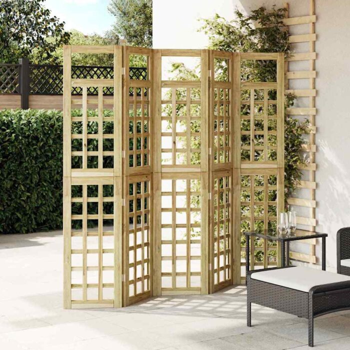 Οθόνη Ιδιωτικότητας Μέλι Καφέ 200 x 180 cm Στερεό ξύλο πεύκου - Image 3
