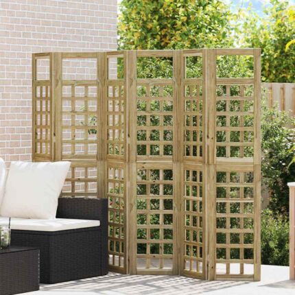 vidaXL Οθόνη Ιδιωτικότητας Μέλι Καφέ 240 x 180 cm Στερεό ξύλο πεύκου