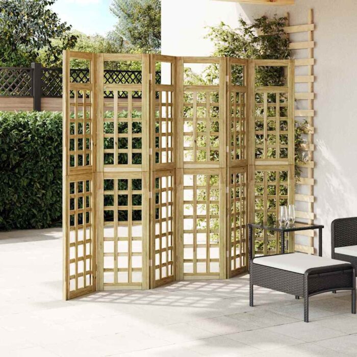 Οθόνη Ιδιωτικότητας Μέλι Καφέ 240 x 180 cm Στερεό ξύλο πεύκου - Image 3