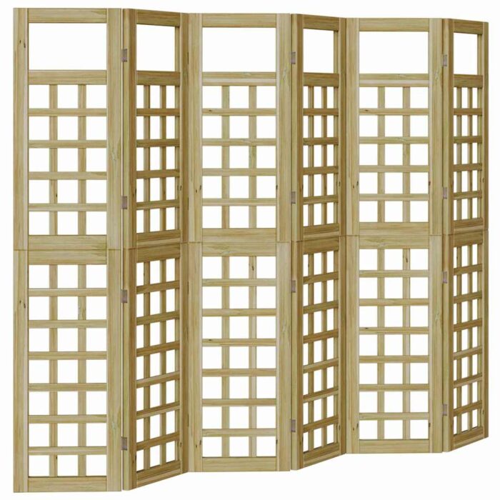 Οθόνη Ιδιωτικότητας Μέλι Καφέ 240 x 180 cm Στερεό ξύλο πεύκου - Image 2
