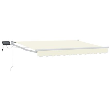 vidaXL Χειροκίνητη αναδιπλούμενη τέντα με LED 3 x 2