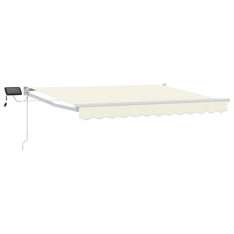 vidaXL Χειροκίνητη αναδιπλούμενη τέντα με LED 3 x 2