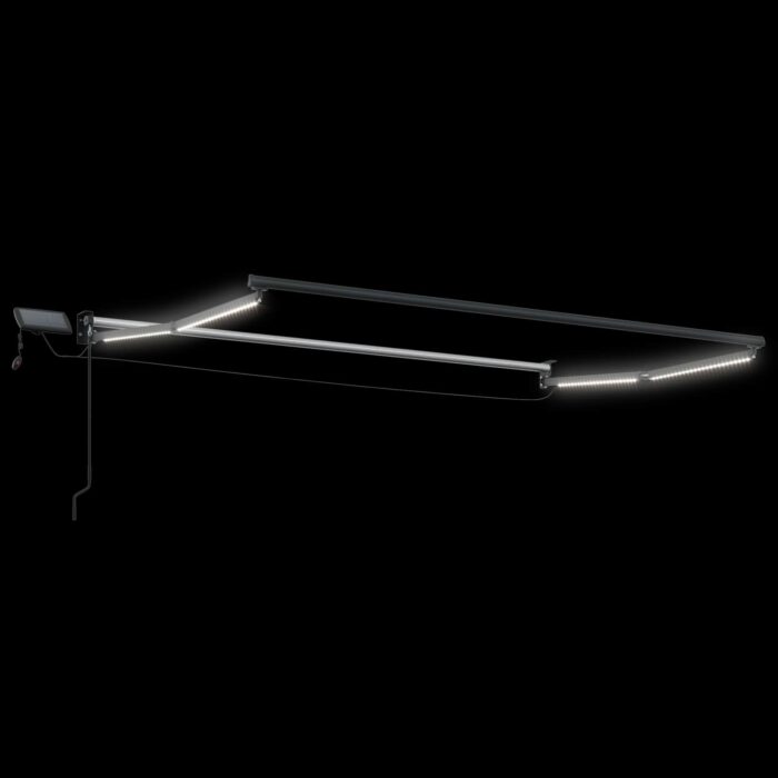 Χειροκίνητη αναδιπλούμενη τέντα με LED 3 x 2,5 μ - Image 4