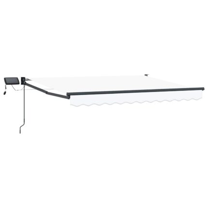 vidaXL Χειροκίνητη αναδιπλούμενη τέντα με LED 3