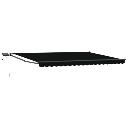 vidaXL Χειροκίνητη αναδιπλούμενη τέντα με LED 4 x 3 μ