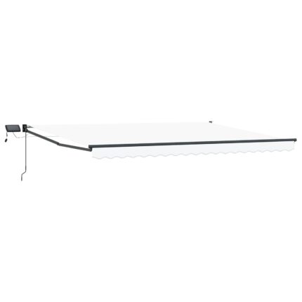 vidaXL Χειροκίνητη αναδιπλούμενη τέντα με LED 4 x 3 μ