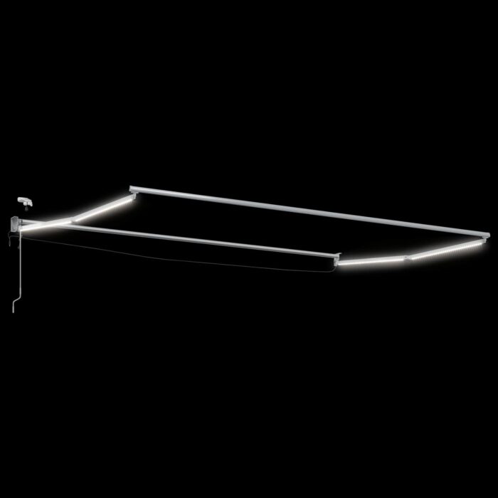 Ηλεκτρικό Αναδιπλούμενο Σκίαστρο Μπλε και άσπρο 4,5 x 3 μ - Image 4