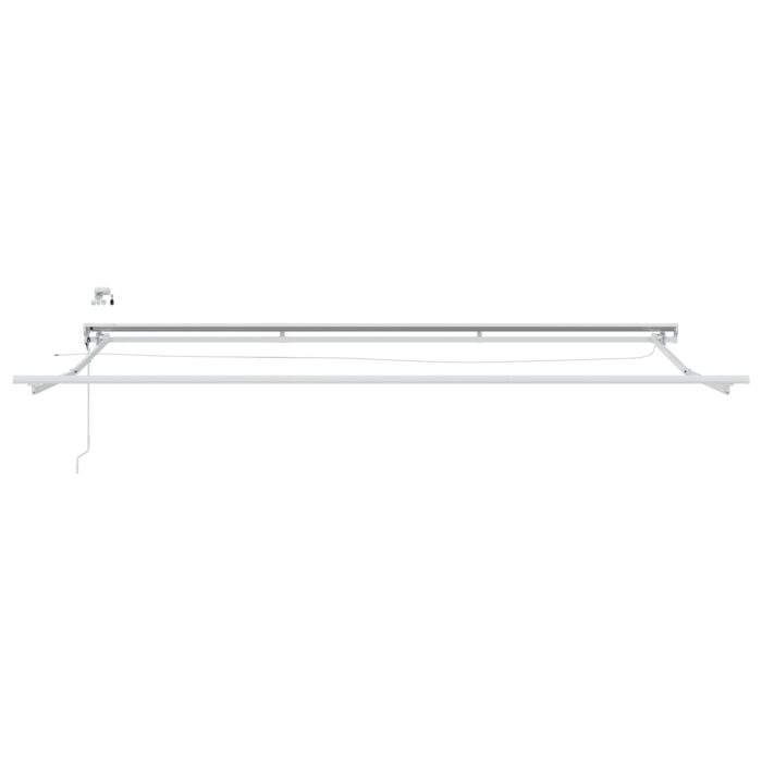 Ηλεκτρικό Αναδιπλούμενο Σκίαστρο Κρέμα και Λευκό 4 x 2 m - Image 5