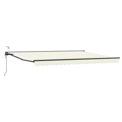 vidaXL Ηλεκτρικό Αναδιπλούμενο Σκίαστρο Κρέμα και Ανθρακί 4 x 3 μ