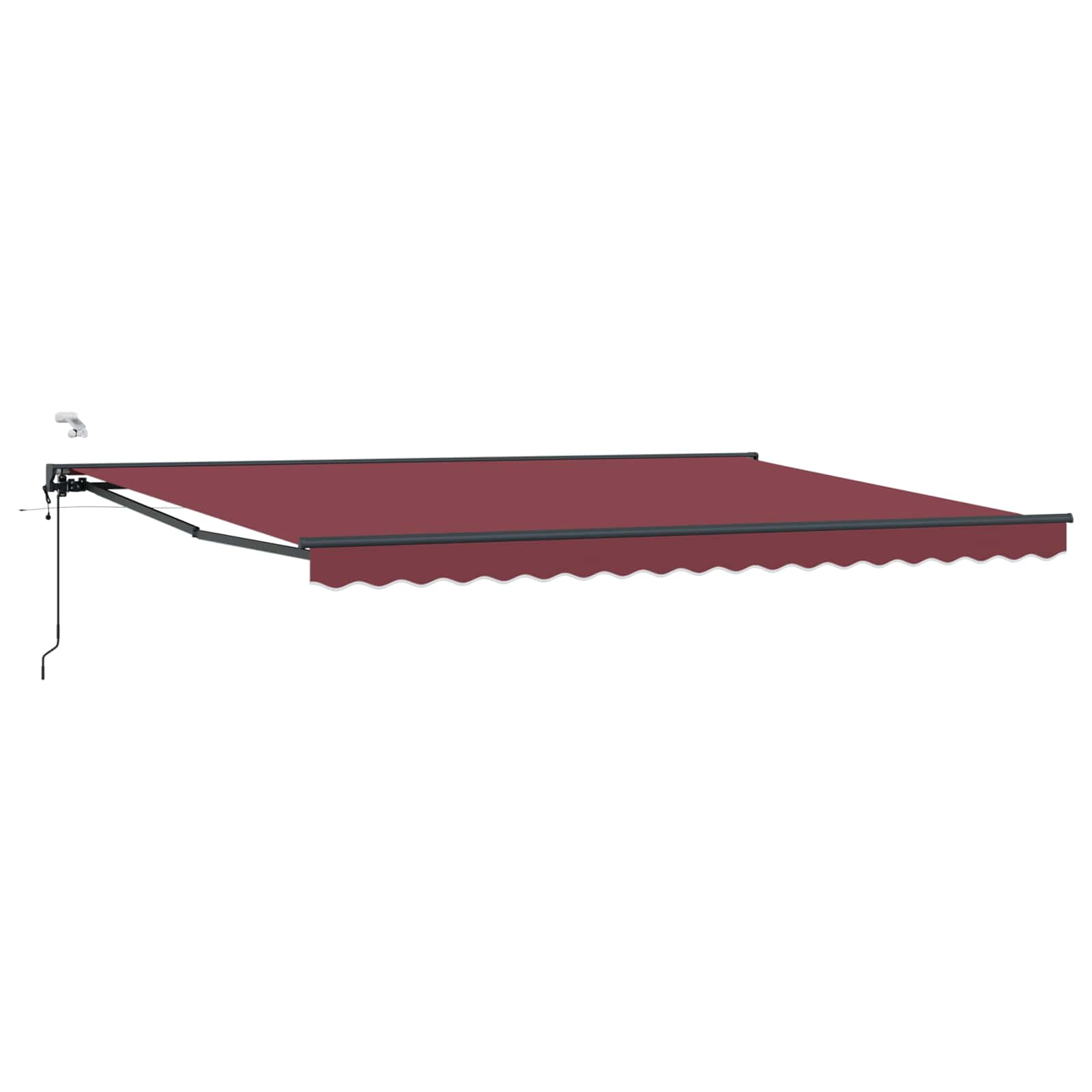 vidaXL Ηλεκτρικό Αναδιπλούμενο Σκίαστρο Μπορντό και Ανθρακί 4 vidaXL Ηλεκτρικό Αναδιπλούμενο Σκίαστρο Μπορντό και Ανθρακί 4