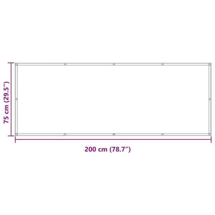Οθόνη Μπαλκονιού 75 x 200 cm - Image 7