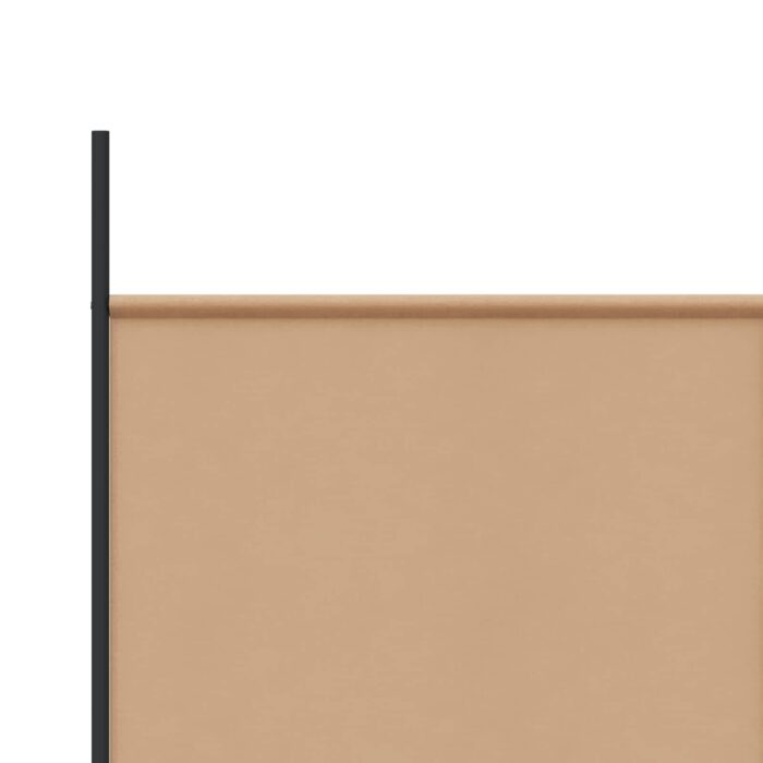 5-Panel Room Divider Μπεζ 250 x 180 cm Ύφασμα - Image 7