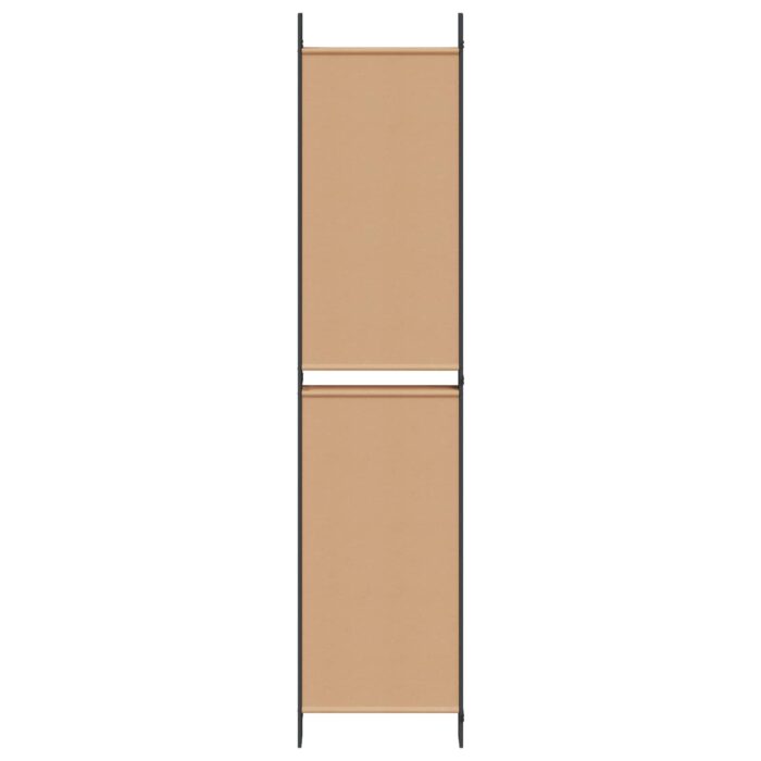 Διαχωριστικό Δωματίου 6-Πάνελ Μπεζ 300 x 220 cm Ύφασμα - Image 5