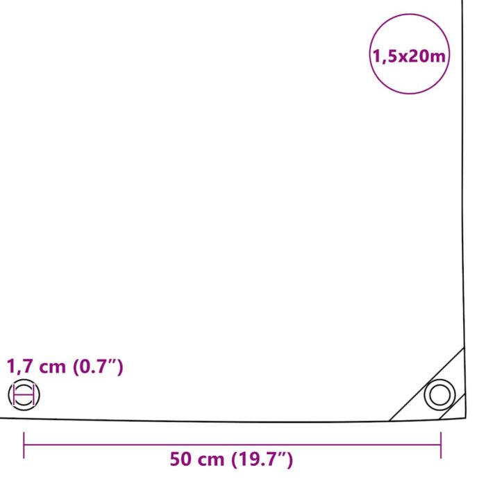 Μουσαμάς Γκρι 1,5 x 20 μ. 650 γρ./μ.² - Image 6